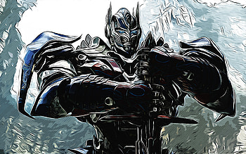 Optimus Prime, Transformers, , vector art, Optimus Prime drawing, creative art, Optimus Prime art, vector drawing, Transformers characters HD wallpaper
