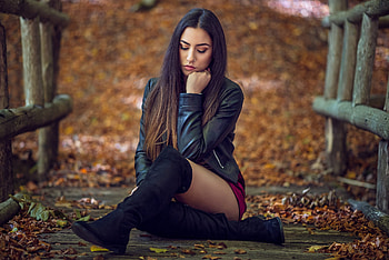 Lovely Girl, outdoor, model, woman, brunette HD wallpaper
