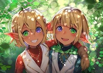 Aura & Mare, Aura Bella Fiora, Mare Bello Fiore, Anime, Overlord HD wallpaper