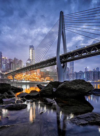 Cities, Water, Stones, Architecture, City, Building, Bridge HD phone wallpaper