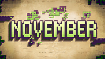 November Ultra : Embrace the Month’s Vibe, november, pixel art, retro, graphic design HD wallpaper