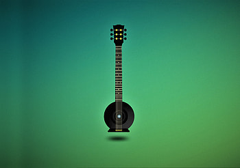 Music, guitar, minimal, art HD wallpaper