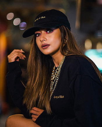 Tina Dutta, lip, cap HD phone wallpaper