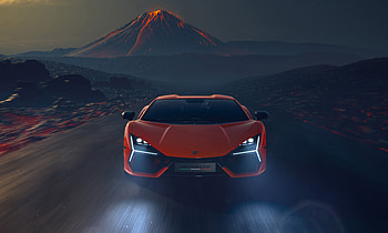 Lamborghini Revuelto : Night Drive to the Fiery Peak, vehicle, Lamborghini Revuelto HD wallpaper