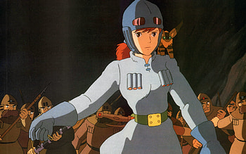Nausicaa of the Valley of the Wind, Studio Ghibli wonder, Post-apocalyptic journey, Dreamlike landscapes HD wallpaper