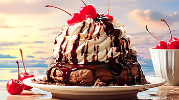 Delicious Hot Fudge Sundae, ice cream, food, sundae HD wallpaper