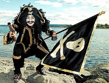 Kaptein Sabeltann ( Captein Sabeltooth), kaptein sabeltann, pirat, jolly roger, ocean HD wallpaper