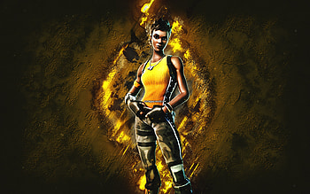 Fortnite Vanguard Banshee Skin, Fortnite, main characters, yellow stone background, Vanguard Banshee, Fortnite skins, Vanguard Banshee Skin, Vanguard Banshee Fortnite, Fortnite characters HD wallpaper