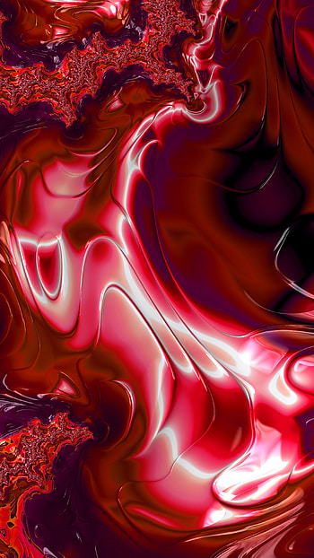 Trippy Psychedelic Fractal, red, Abstract, fractal HD phone wallpaper