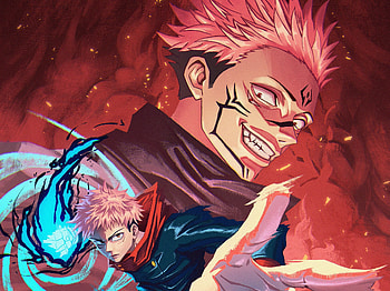 Itadori & Sukuna, Yuji Itadori, Sukuna (Jujutsu Kaisen), Anime, Jujutsu Kaisen HD wallpaper
