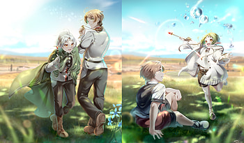 Rudeus Greyrat & Sylphiette, Rudeus Greyrat, Sylphiette (Mushoku Tensei: Jobless Reincarnation), Anime, Mushoku Tensei: Jobless Reincarnation HD wallpaper