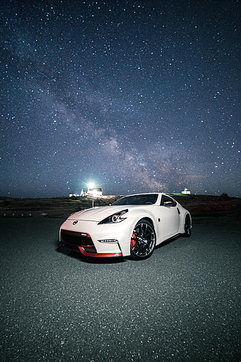 Sports, Nissan, Cars, Car, Starry Sky, Nissan 350Z, Sports Car HD phone wallpaper