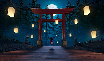 Kubo and the Two Strings environment, 3D artwork, Artstation collection, Immersive visuals HD wallpaper