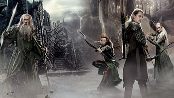Elves in fantasy, Ethereal beauty, Mythical creatures, Majestic backgrounds HD wallpaper