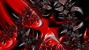 Trippy Psychedelic Fractal, trippy, psychedelic, aesthetic, red, Abstract, fractal HD wallpaper