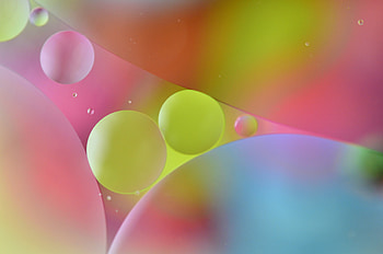 Abstract, Water, Circles, Multicolored, Motley, Color, Air, Butter, Oil HD wallpaper