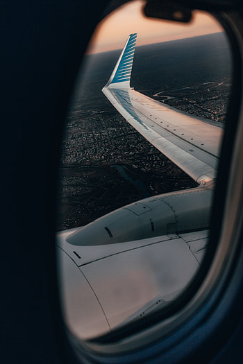 Miscellanea, Miscellaneous, Overview, Review, Porthole, Wing, Plane, Airplane, View HD phone wallpaper
