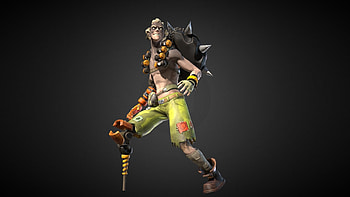 Junkrat's 3D model, Claudia Luehl's creation, Gaming creativity, Modeling excellence HD wallpaper