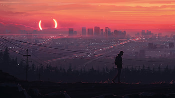 Walking Path , alone, walking, artist, artwork, digital-art, artstation HD wallpaper