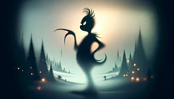 Enigmatic Grinch Silhouette -, The Grinch, silhouette, Christmas, tree, holiday HD wallpaper