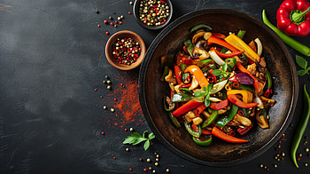 Colorful Stir-Fry Vegetables, stir-fry HD wallpaper