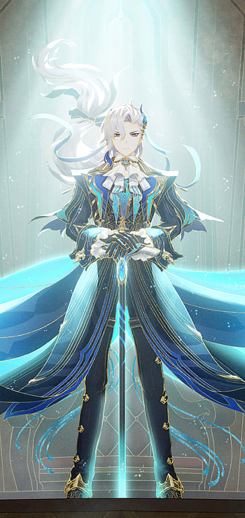 Neuvillette — Genshin Impact Mobile : Azure Magistrate, video game, Genshin Impact HD phone wallpaper