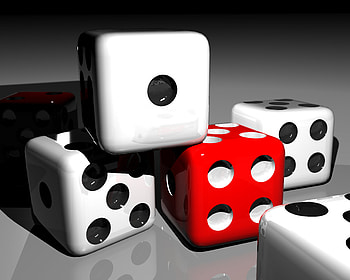 3D, Space, Dice, Cuba HD wallpaper