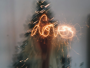 Love, Words, Shine, Sparks, Brilliance, Inscription HD wallpaper