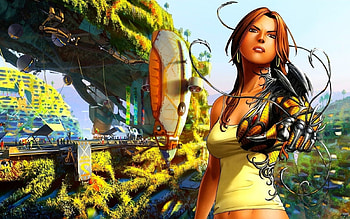 Scifi Fantasy, girl, scifi, fantasy, female HD wallpaper