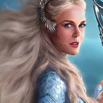 Nicole Kidman, Aquaman art, iPad Air HD phone wallpaper