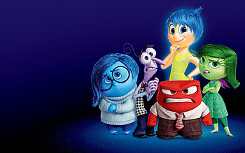 Inside Out characters, Disney movie, Pixar animation, Emotions HD wallpaper