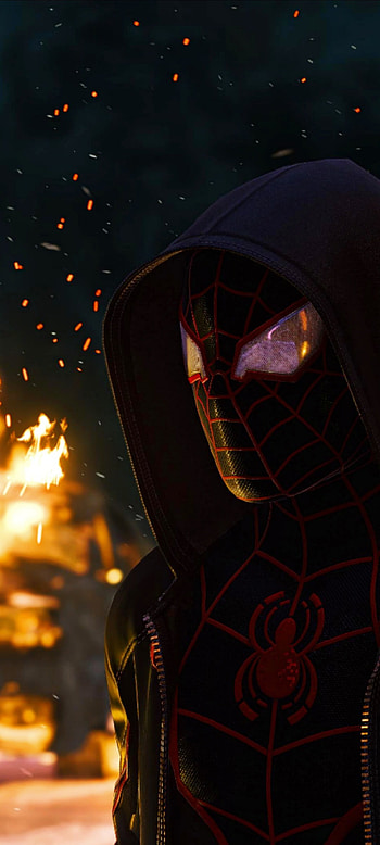 Spider Man Miles moral, spiderverse, ps5, war, spiderman, Milesmorales HD phone wallpaper