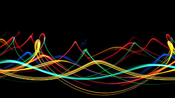 Waves, Glow in the Dark HD wallpaper