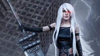 Nierautomata Cosplay , nier-automata, games, artist, artwork, digital-art, cosplay HD wallpaper