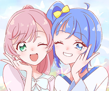 Nijigaoka Mashiro & Sora Harewataru, Sora Harewataru, Nijigaoka Mashiro, Anime, Hirogaru Sky! Pretty Cure HD wallpaper