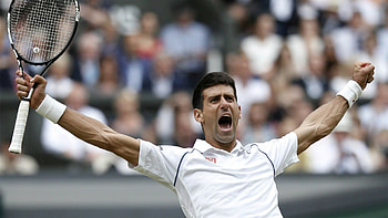 Novak Djokovic, Celebration , High-energy vibe, Elevated design HD wallpaper