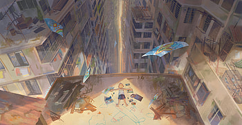 A Little Dream Among World , artist, artwork, digital-art, deviantart HD wallpaper