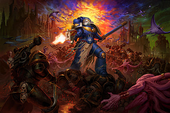 Warhammer 40,000 Boltgun Banner, video game, Warhammer 40,000: Boltgun HD wallpaper