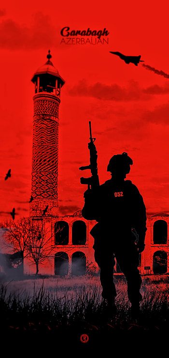 Garabagh is Azerbaijan, soldier, yashma, android, design, asker, 052, agdam HD phone wallpaper