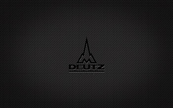 Deutz Fahr carbon logo, , grunge art, carbon background, creative, Deutz Fahr black logo, brands, Deutz Fahr logo, Deutz Fahr HD wallpaper