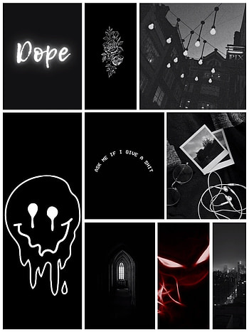 Black aesthetic, red, graph HD phone wallpaper