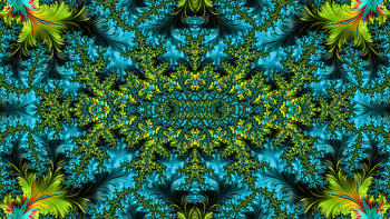Trippy Psychedelic Fractal, trippy, psychedelic, aesthetic, blue, green, Abstract, fractal, abstract blue, abstract green HD wallpaper