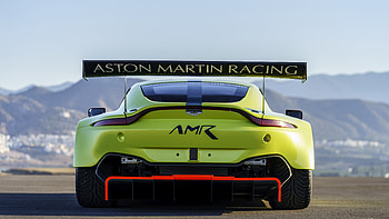 Rear view, Race car, Aston Martin Vulcan AMR Pro HD wallpaper