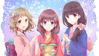 Anime, Just Because!, Ena Komiya, Hazuki Morikawa, Mio Natsume HD wallpaper