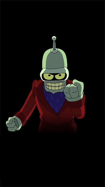 Futurama animation, Bender Rodriguez , Funny background, Colorful visuals HD phone wallpaper