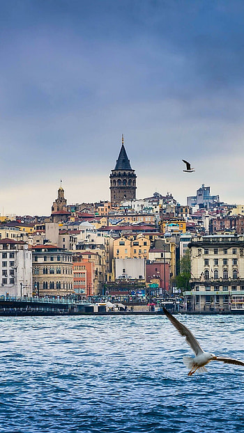 Galata Tower, Turkey HD phone wallpaper