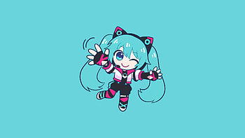 CrossWorlds Racer: Hatsune Miku | Sonic Racing: Miku's Neon Drift — Chibi, Sonic Racing: CrossWorlds, Hatsune Miku HD wallpaper