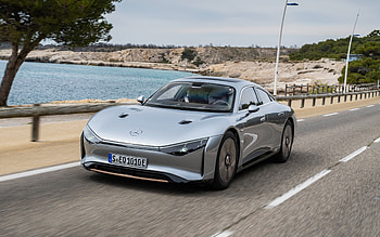 Mercedes-Benz Vision EQXX, motion blur, 2022 cars, luxury cars, electric cars, Mercedes HD wallpaper