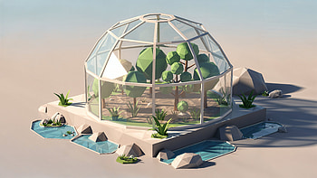 Glass Biodome Sanctuary —, Greenhouse, Plant HD wallpaper