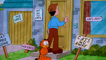 Garfield and Friends, Canned laughter, Man who hated cats, 1994 HD wallpaper